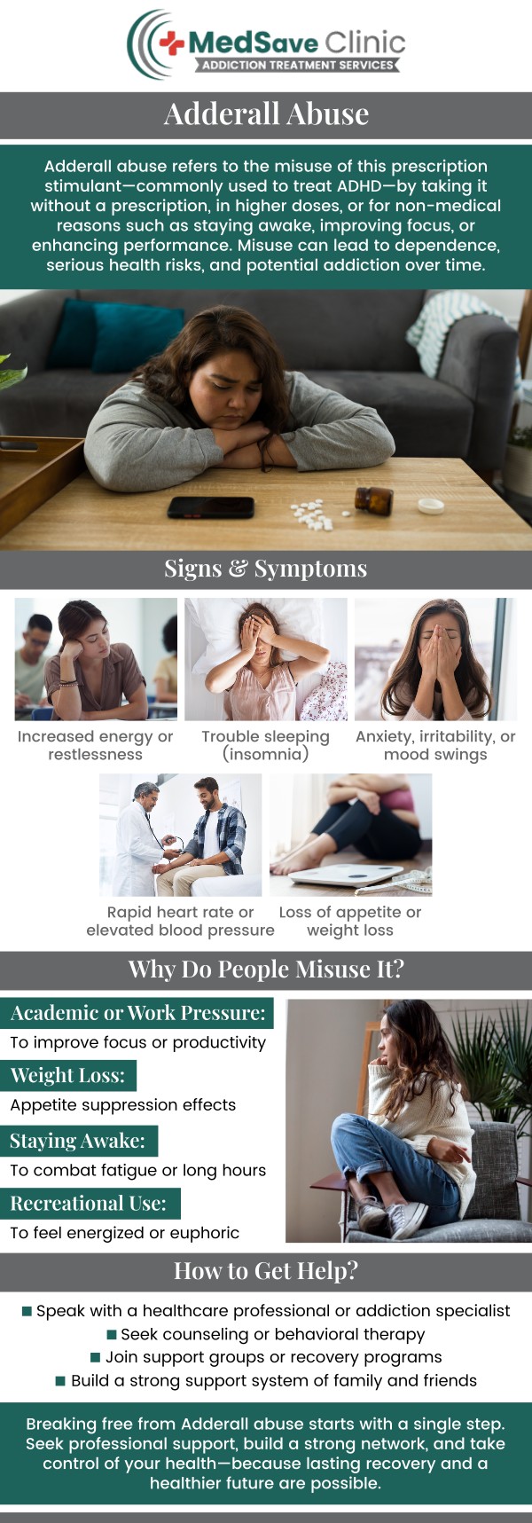 Common questions asked by patients: What is Adderall abuse, and how does it affect the body? What are the symptoms of Adderall abuse? How is Adderall abuse treated? Can Adderall abuse lead to long-term health problems? For more information, contact us or request an appointment online. We are conveniently located at 246 E Campus View Blvd, Columbus, OH 43235, serving patients from Columbus OH, Flint OH, Galena OH, Powell OH, Westerville OH, and the surrounding areas.