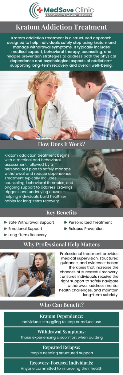 Common questions asked by patients: How can Kratom addiction be treated? What treatment options are available for Kratom addiction? Is medication-assisted treatment (MAT) used for Kratom addiction? What are the withdrawal symptoms of Kratom addiction? For more information, contact us or request an appointment online. We are conveniently located at 246 E Campus View Blvd, Columbus, OH 43235, serving patients from Columbus OH, Flint OH, Galena OH, Powell OH, Westerville OH, and the surrounding areas.